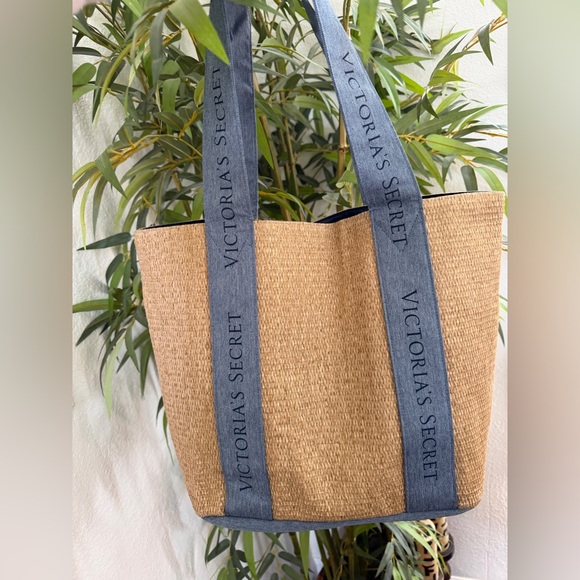 NEW Victorias Secret Tote Weekender Travel Bag VS Logo Magnetic Snap - Picture 3 of 6